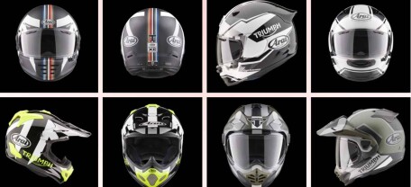 Triumph і Arai об’єднуються для створення інноваційних касок для мотоциклістів