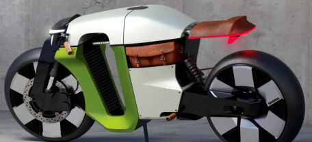 Skoda показала электрический мотоцикл, вдохновлённый моделью 1899 года