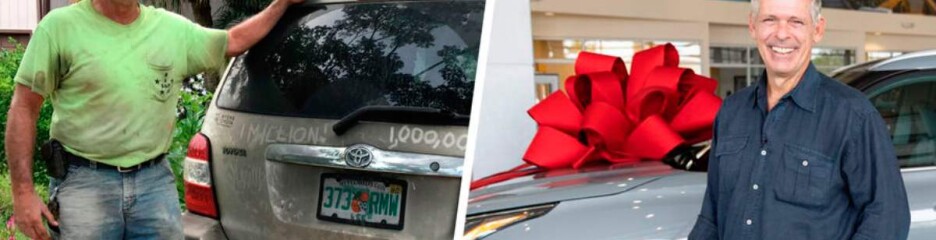 Новенький Highlander за миллион миль пробега: Toyota сделала подарок американцу