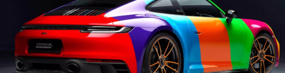 Porsche работает над кузовом с изменяемым цветом: электричество вместо краски