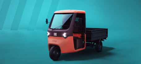 Fiat представила электрический трицикл Tris для коммерческих перевозок