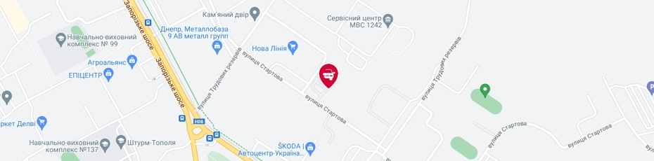 Сертифікація автомобіля Дніпро випробувальні лабораторії Центр-Авто карта