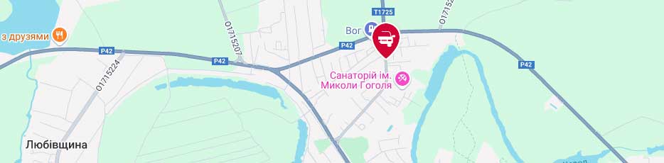 Сертифікація авто Миргород випробувальні лабораторії Центр-Авто карта