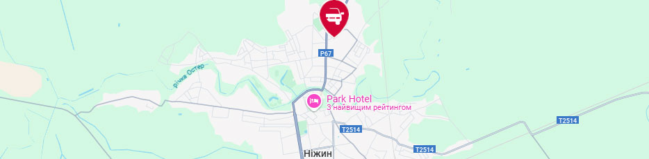 Техогляд Ніжин випробувальні лабораторії Центр-Авто карта