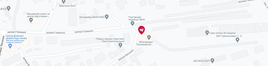 Техосмотр Тернополь испытательные лаборатории Центр-Авто карта