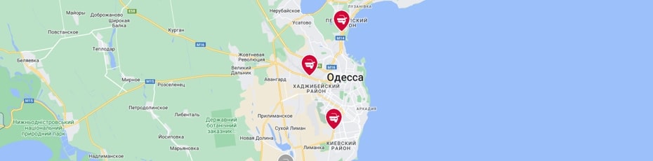 Техосмотр авто Одесса ОТК испытательные лаборатории Центр Авто карта